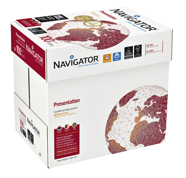 Kopieerpapier Navigator Presentation A4 100gr wit 500 vel