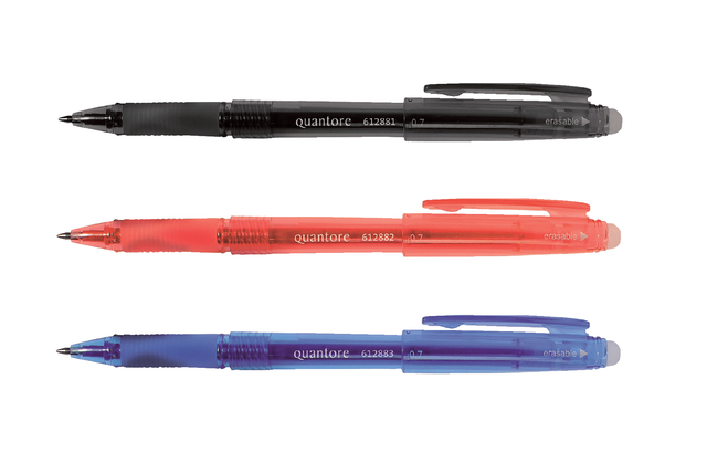 Gelschrijver Quantore erasable 0.7mm rood