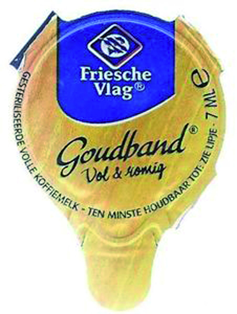 Koffiemelk Friesche Vlag goudband cups 10x7.5 gram