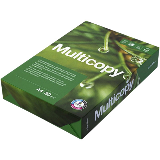 Kopieerpapier Multicopy A4 80gr 4-gaats wit 500 vel