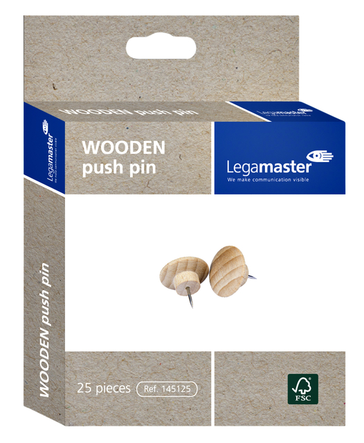 Push pins Legamaster hout 25 stuks