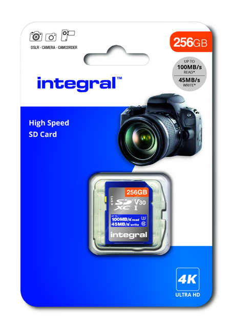 Geheugenkaart Integral SDHC-XC 256GB