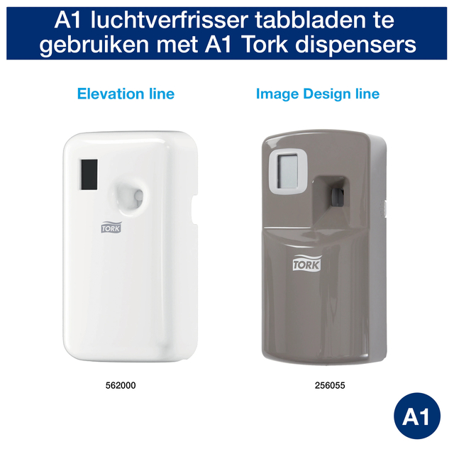 Luchtverfrisserdispenser Tork A1 spray wit 562000