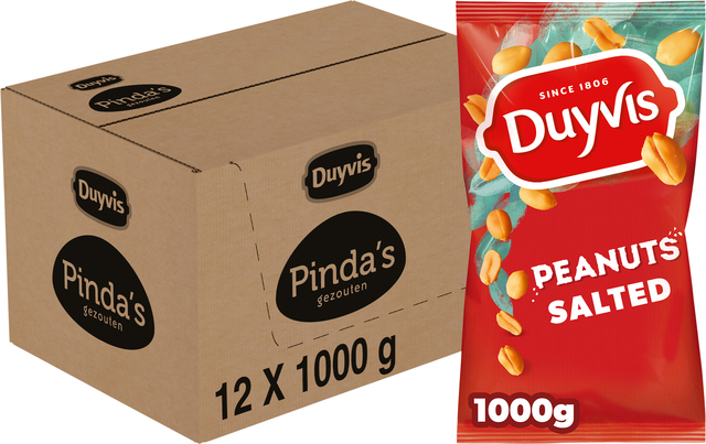 Pinda Duyvis gezouten zak1000 gram