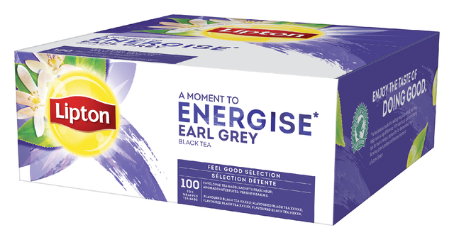 Thee Lipton Energise earl grey 100x1.5gr