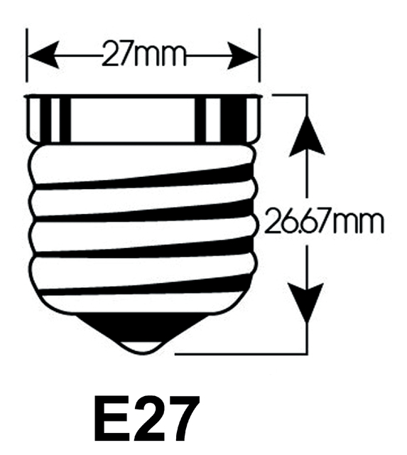 Ledlamp Integral E27 2700K warm wit 4.2W 470lumen